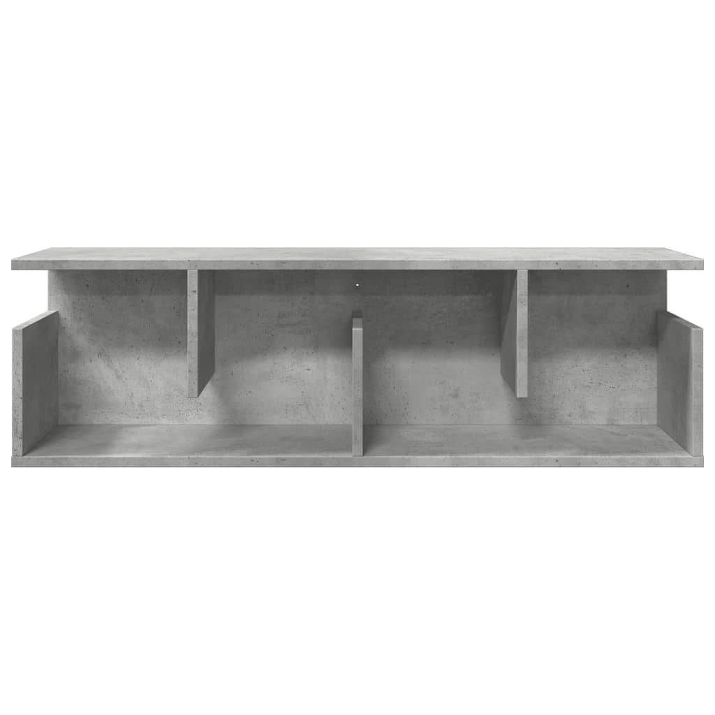 Wandkast 100x20x30 cm bewerkt hout betongrijs is nu te koop bij PeponiXL, paradijselijk wonen!