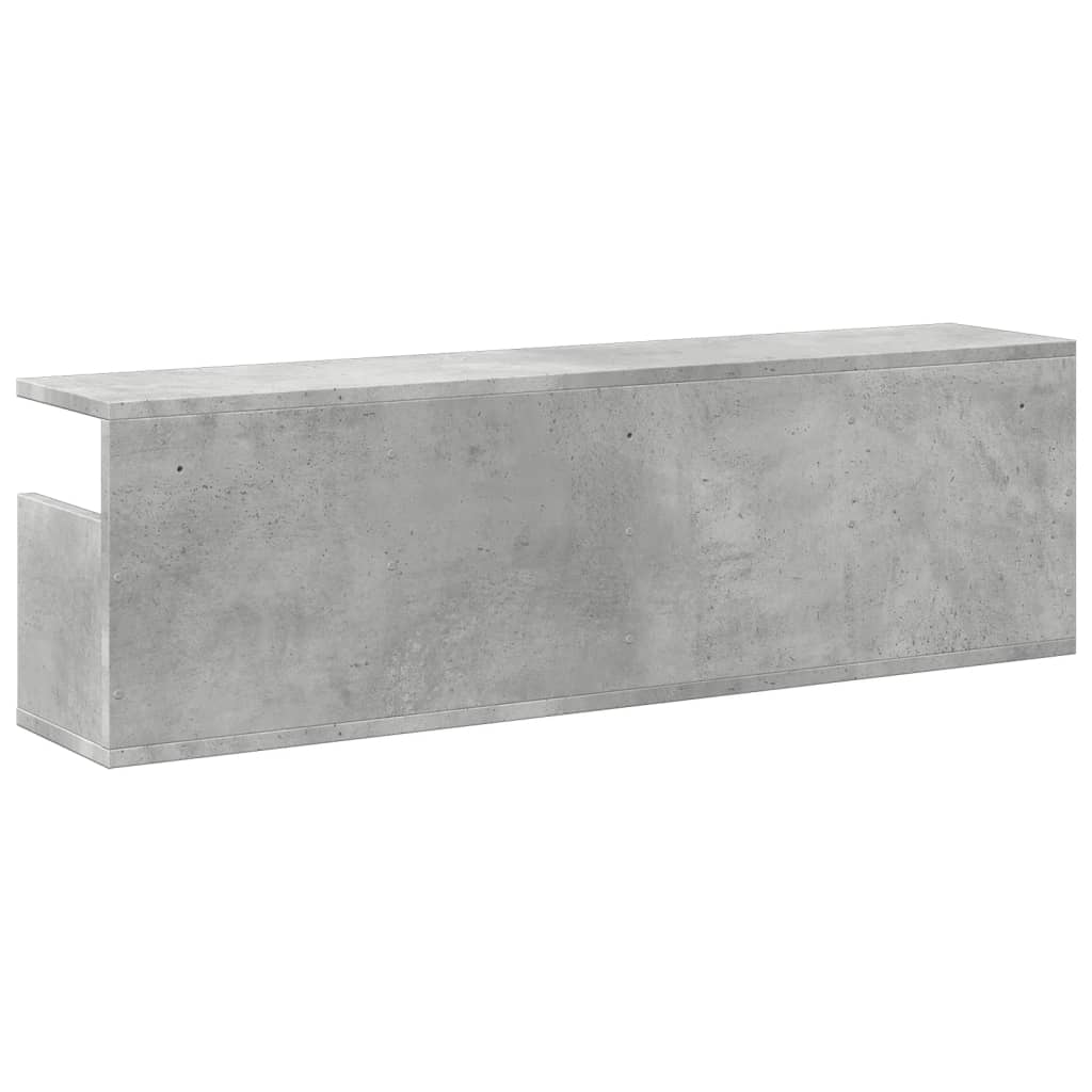 Wandkast 100x20x30 cm bewerkt hout betongrijs is nu te koop bij PeponiXL, paradijselijk wonen!