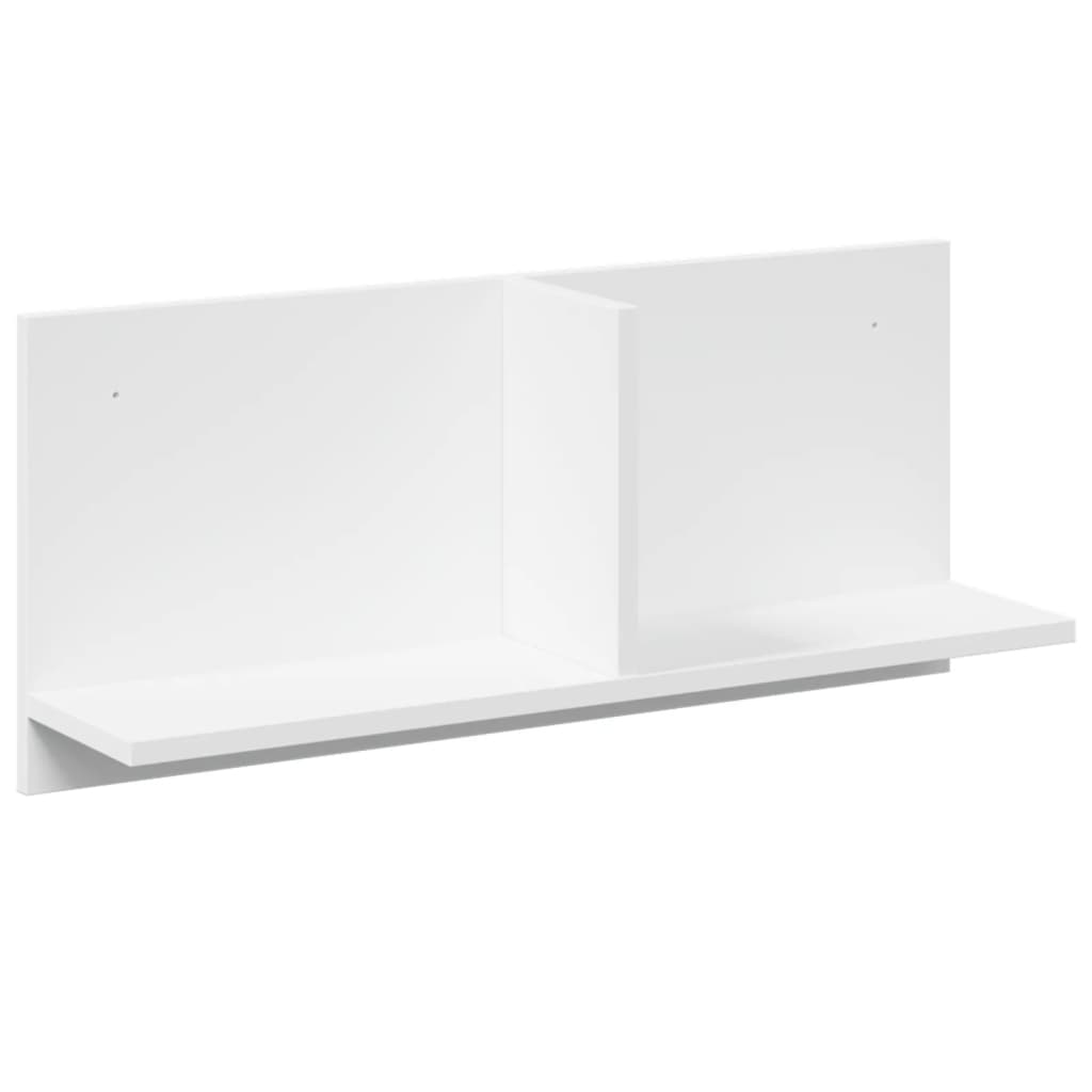 Wandkast 70x16,5x30 cm bewerkt hout wit is nu te koop bij PeponiXL, paradijselijk wonen!