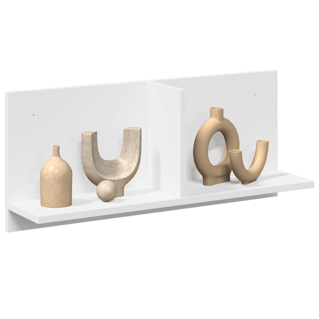 Wandkast 70x16,5x30 cm bewerkt hout wit is nu te koop bij PeponiXL, paradijselijk wonen!