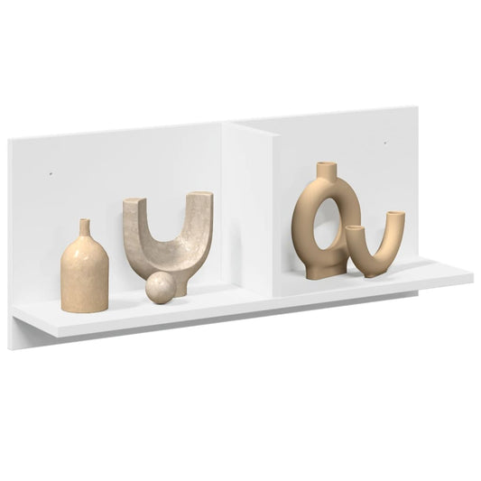 Wandkast 70x16,5x30 cm bewerkt hout wit is nu te koop bij PeponiXL, paradijselijk wonen!