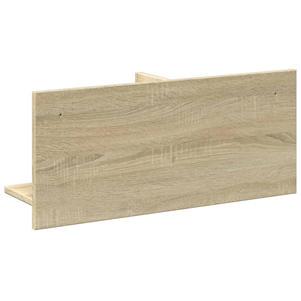 Wandkast 70x16,5x30 cm bewerkt hout sonoma eikenkleurig is nu te koop bij PeponiXL, paradijselijk wonen!