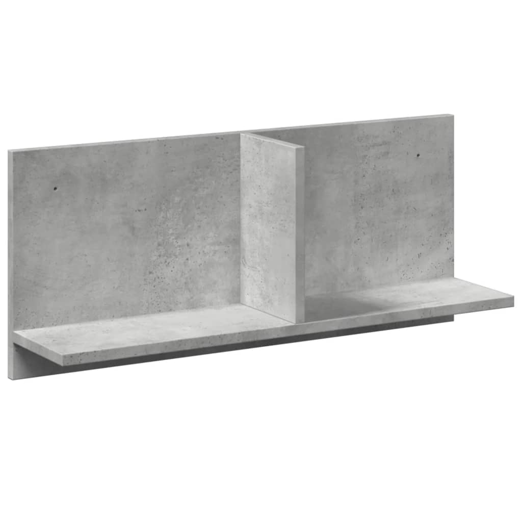 Wandkast 70x16,5x30 cm bewerkt hout betongrijs is nu te koop bij PeponiXL, paradijselijk wonen!
