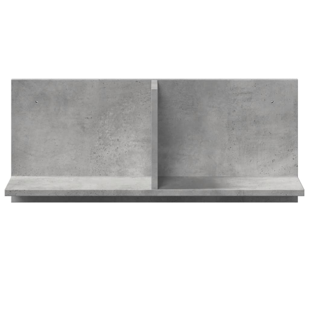 Wandkast 70x16,5x30 cm bewerkt hout betongrijs is nu te koop bij PeponiXL, paradijselijk wonen!