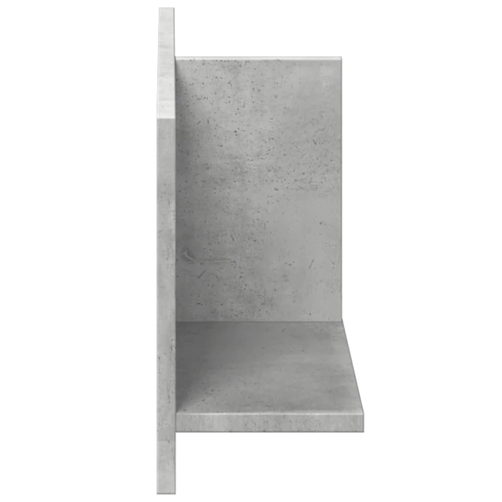 Wandkast 70x16,5x30 cm bewerkt hout betongrijs is nu te koop bij PeponiXL, paradijselijk wonen!