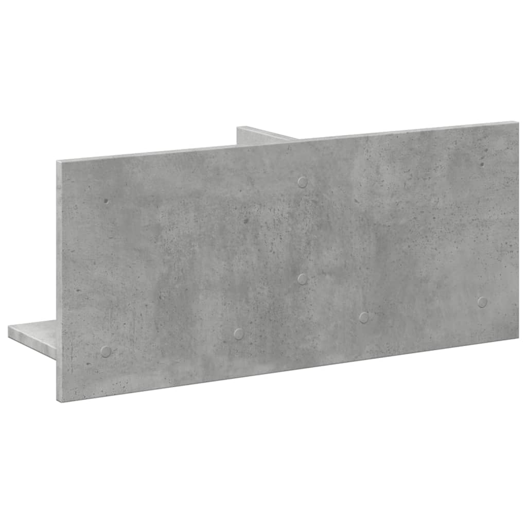Wandkast 70x16,5x30 cm bewerkt hout betongrijs is nu te koop bij PeponiXL, paradijselijk wonen!