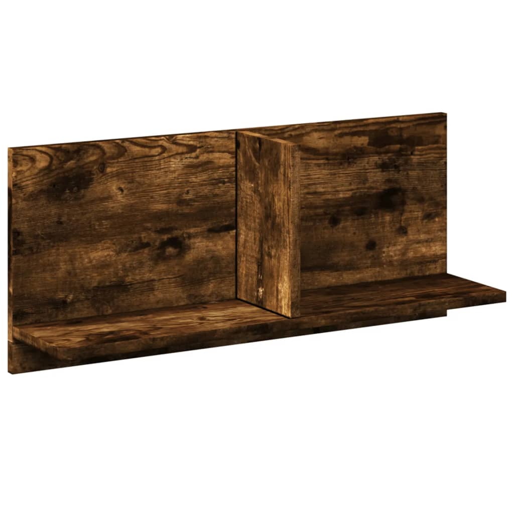 Wandkast 70x16,5x30 cm bewerkt hout gerookt eikenkleurig is nu te koop bij PeponiXL, paradijselijk wonen!