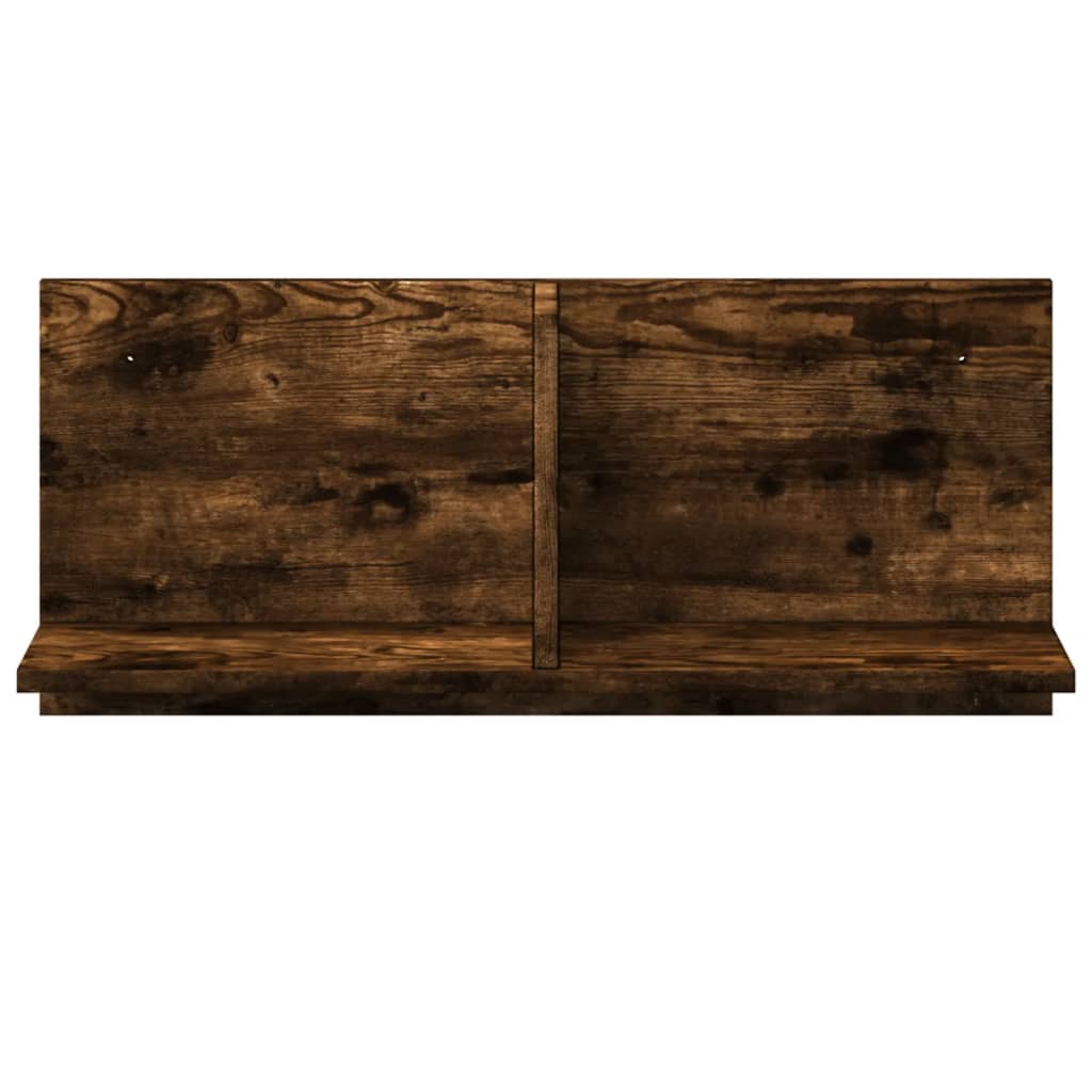 Wandkast 70x16,5x30 cm bewerkt hout gerookt eikenkleurig is nu te koop bij PeponiXL, paradijselijk wonen!