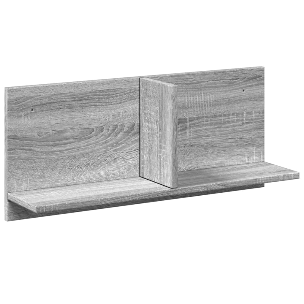 Wandkast 70x16,5x30 cm bewerkt hout grijs sonoma eiken is nu te koop bij PeponiXL, paradijselijk wonen!