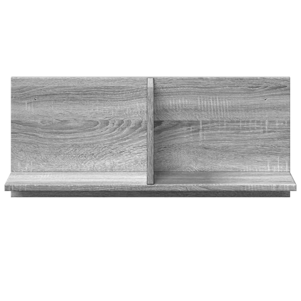 Wandkast 70x16,5x30 cm bewerkt hout grijs sonoma eiken is nu te koop bij PeponiXL, paradijselijk wonen!