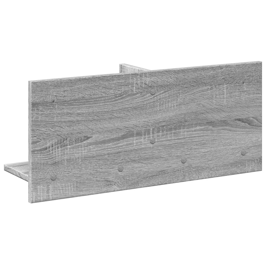 Wandkast 70x16,5x30 cm bewerkt hout grijs sonoma eiken is nu te koop bij PeponiXL, paradijselijk wonen!