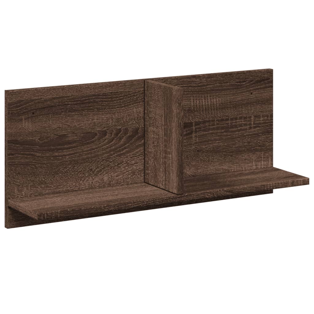 Wandkast 70x16,5x30 cm bewerkt hout bruin eikenkleur is nu te koop bij PeponiXL, paradijselijk wonen!