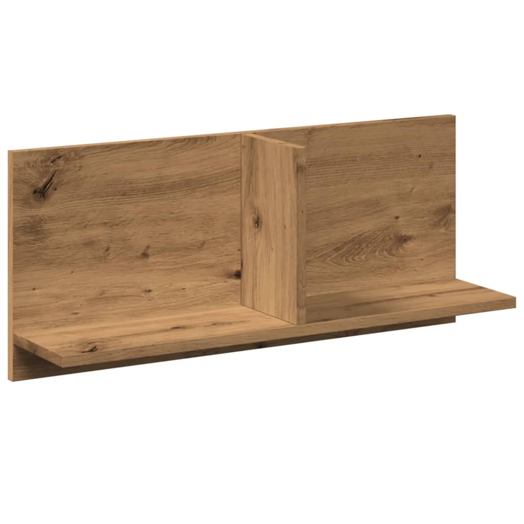 Wandkast 70x16,5x30 cm bewerkt hout artinsanaal eikenkleurig is nu te koop bij PeponiXL, paradijselijk wonen!