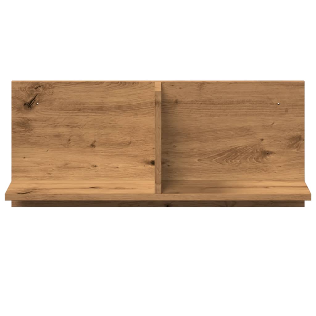 Wandkast 70x16,5x30 cm bewerkt hout artinsanaal eikenkleurig is nu te koop bij PeponiXL, paradijselijk wonen!