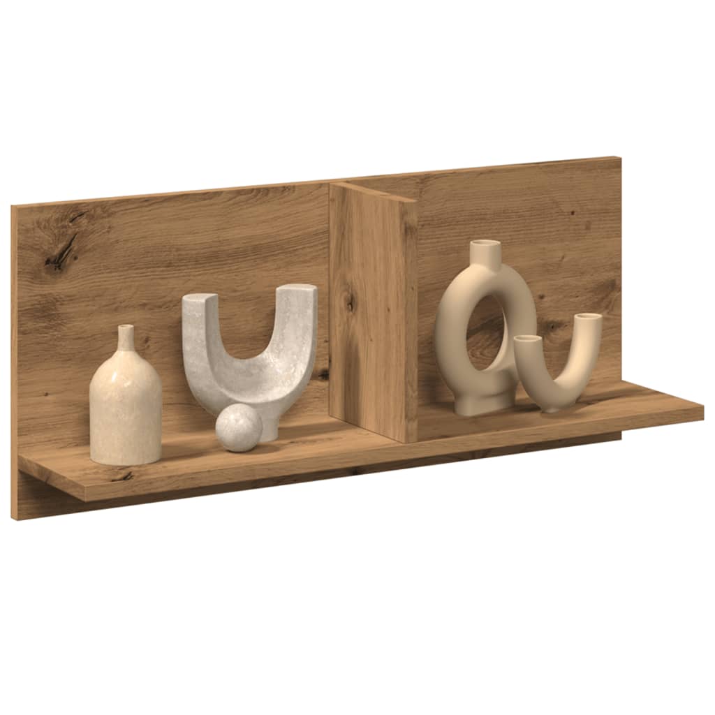 Wandkast 70x16,5x30 cm bewerkt hout artinsanaal eikenkleurig is nu te koop bij PeponiXL, paradijselijk wonen!