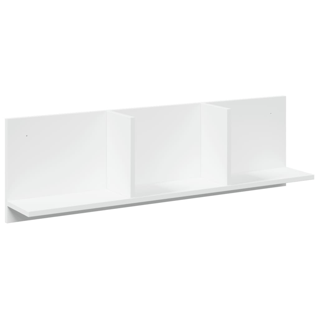 Wandkast 100x16,5x30 cm bewerkt hout wit is nu te koop bij PeponiXL, paradijselijk wonen!