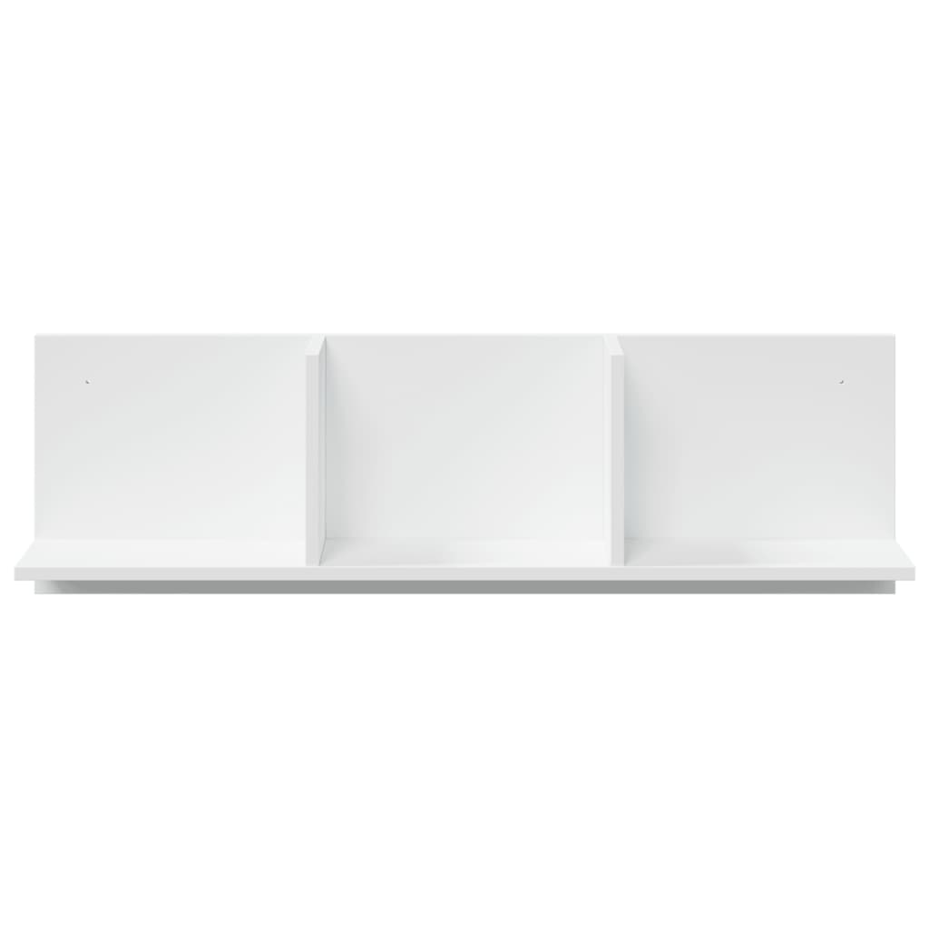 Wandkast 100x16,5x30 cm bewerkt hout wit is nu te koop bij PeponiXL, paradijselijk wonen!