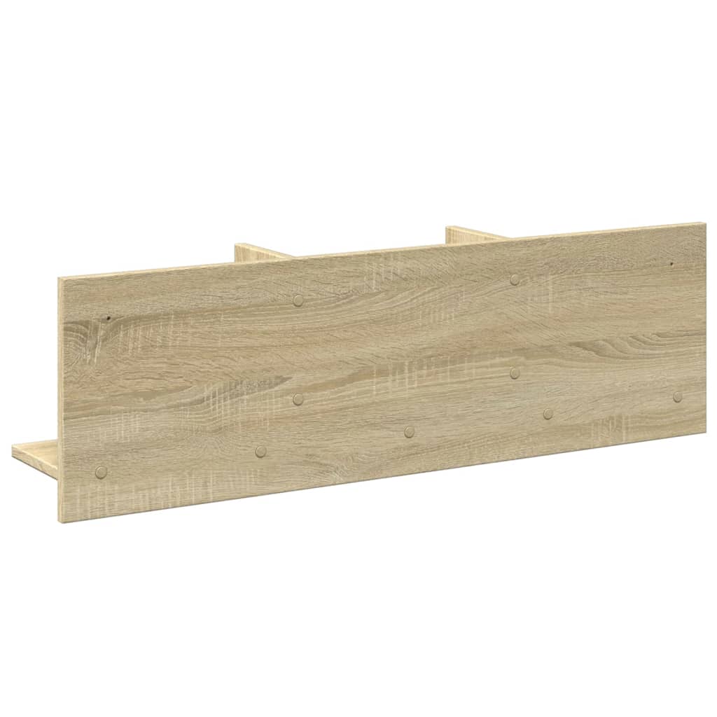 Wandkast 100x16,5x30 cm bewerkt hout sonoma eikenkleurig is nu te koop bij PeponiXL, paradijselijk wonen!