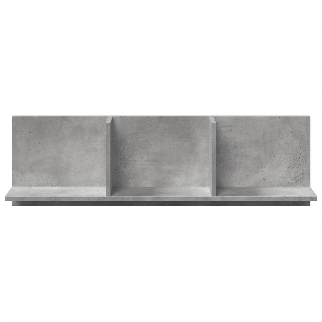 Wandkast 100x16,5x30 cm bewerkt hout betongrijs is nu te koop bij PeponiXL, paradijselijk wonen!