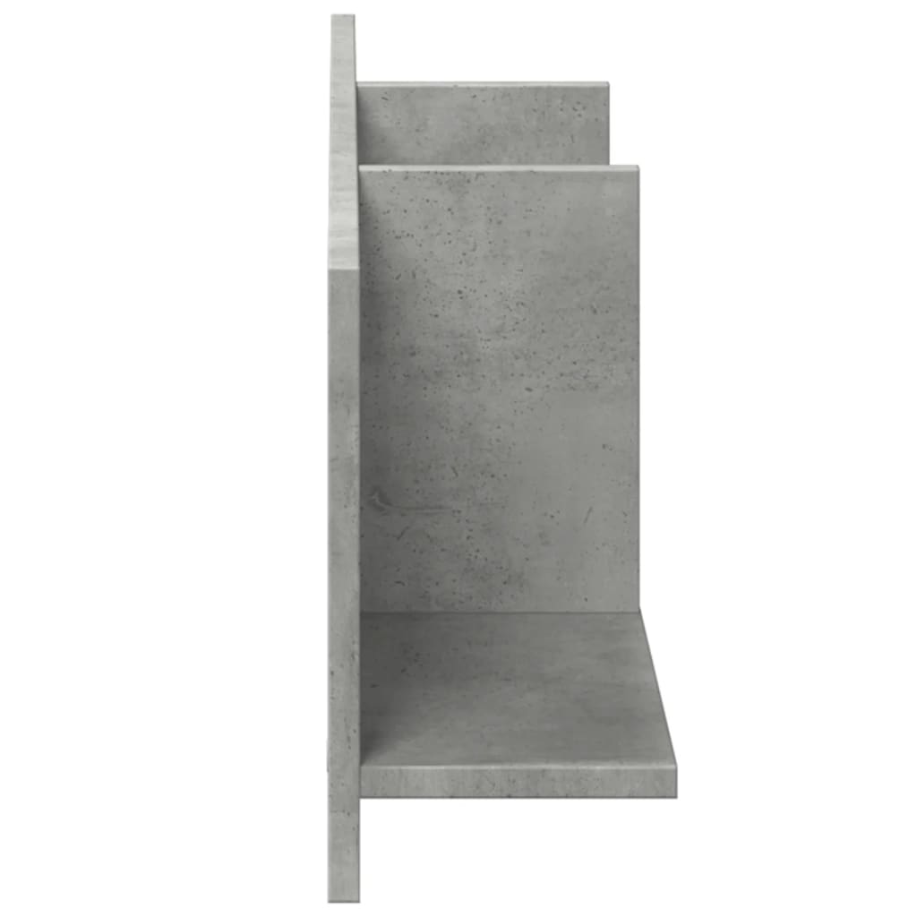 Wandkast 100x16,5x30 cm bewerkt hout betongrijs is nu te koop bij PeponiXL, paradijselijk wonen!