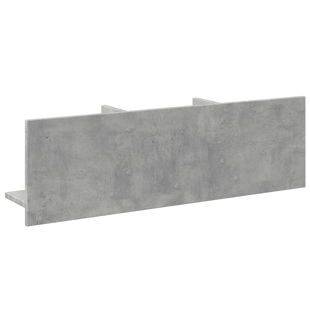 Wandkast 100x16,5x30 cm bewerkt hout betongrijs is nu te koop bij PeponiXL, paradijselijk wonen!