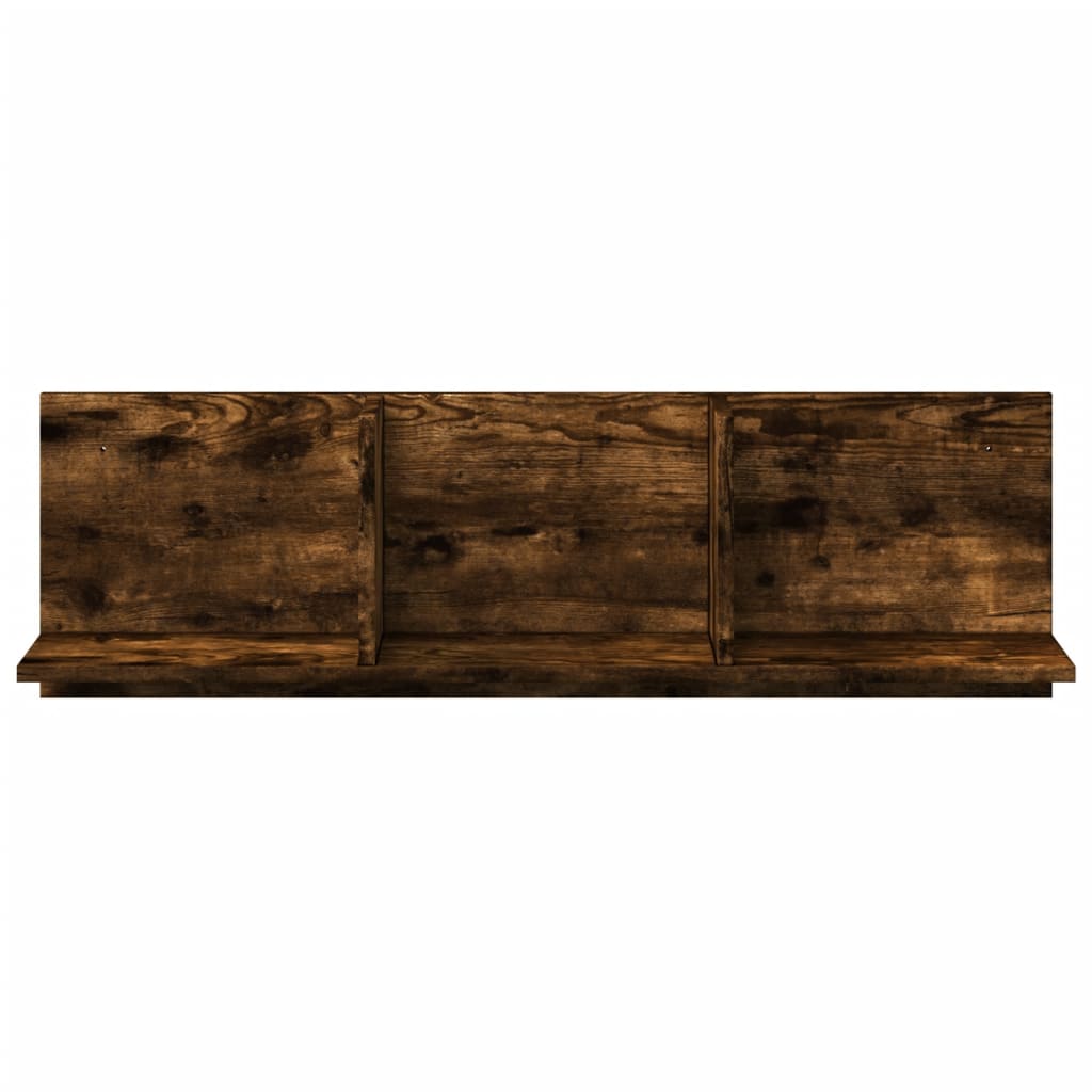 Wandkast 100x16,5x30 cm bewerkt hout gerookt eikenkleurig is nu te koop bij PeponiXL, paradijselijk wonen!