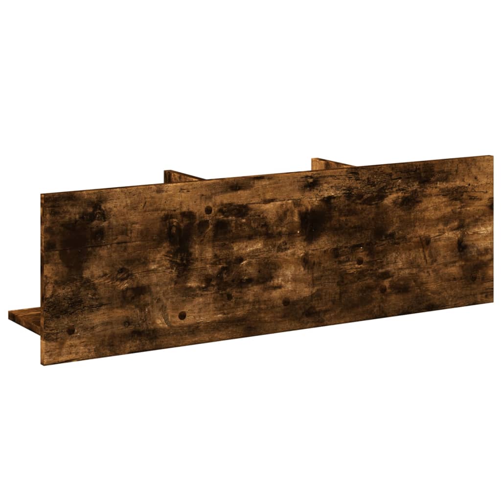 Wandkast 100x16,5x30 cm bewerkt hout gerookt eikenkleurig is nu te koop bij PeponiXL, paradijselijk wonen!