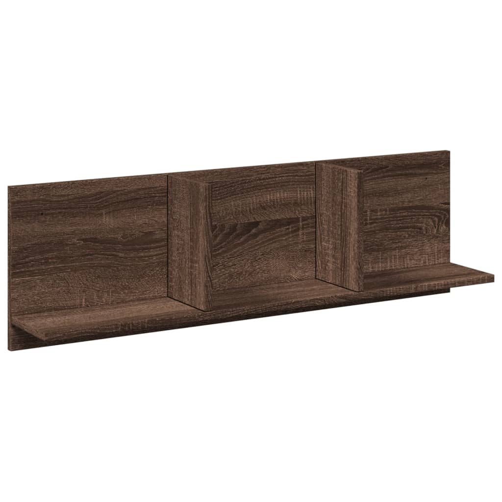 Wandkast 100x16,5x30 cm bewerkt hout bruin eikenkleur is nu te koop bij PeponiXL, paradijselijk wonen!