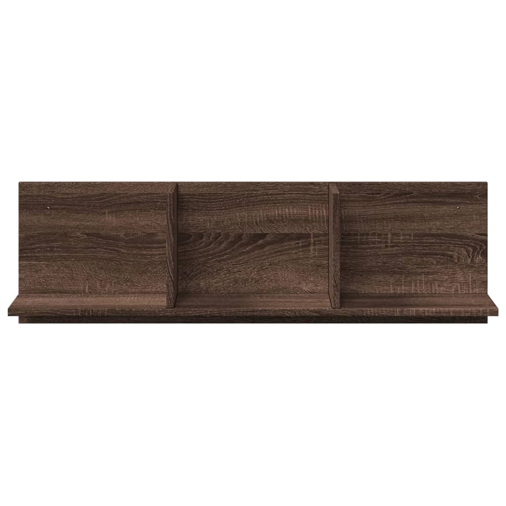Wandkast 100x16,5x30 cm bewerkt hout bruin eikenkleur is nu te koop bij PeponiXL, paradijselijk wonen!