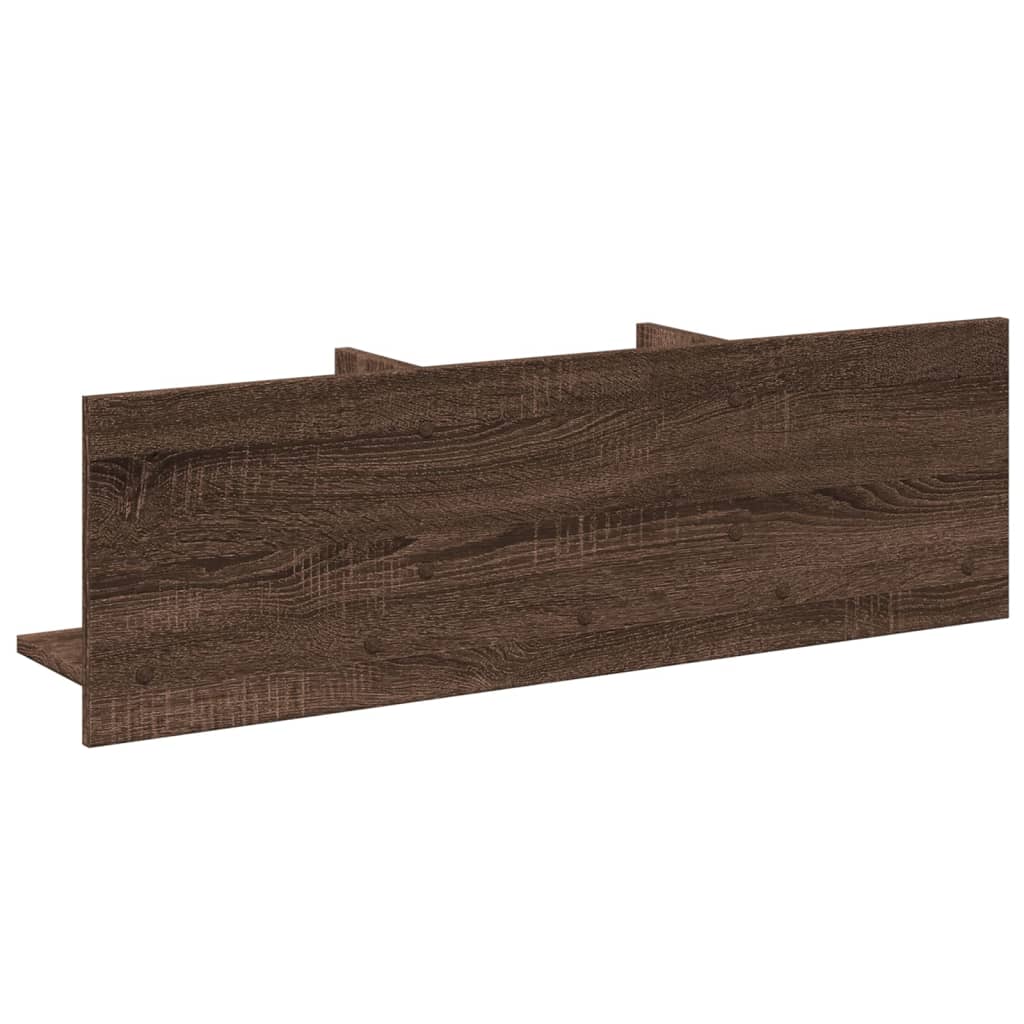 Wandkast 100x16,5x30 cm bewerkt hout bruin eikenkleur is nu te koop bij PeponiXL, paradijselijk wonen!