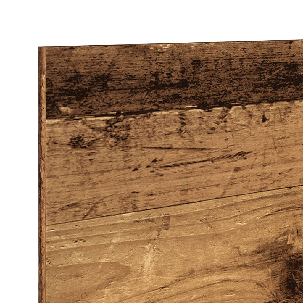 Wandkast 100x16,5x30 cm bewerkt hout oud houtkleurig is nu te koop bij PeponiXL, paradijselijk wonen!