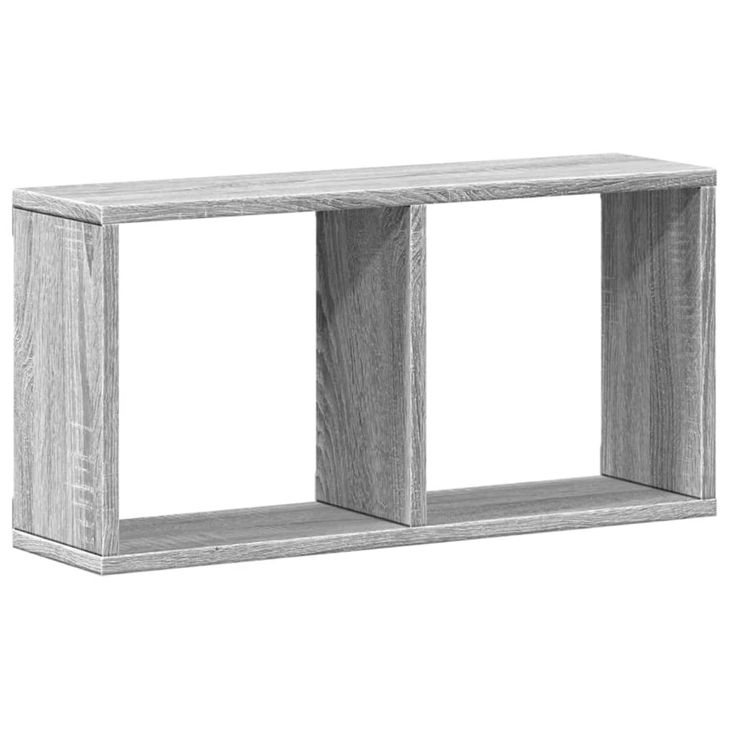 Wandkast 60x16x30 cm bewerkt hout grijs sonoma eiken is nu te koop bij PeponiXL, paradijselijk wonen!
