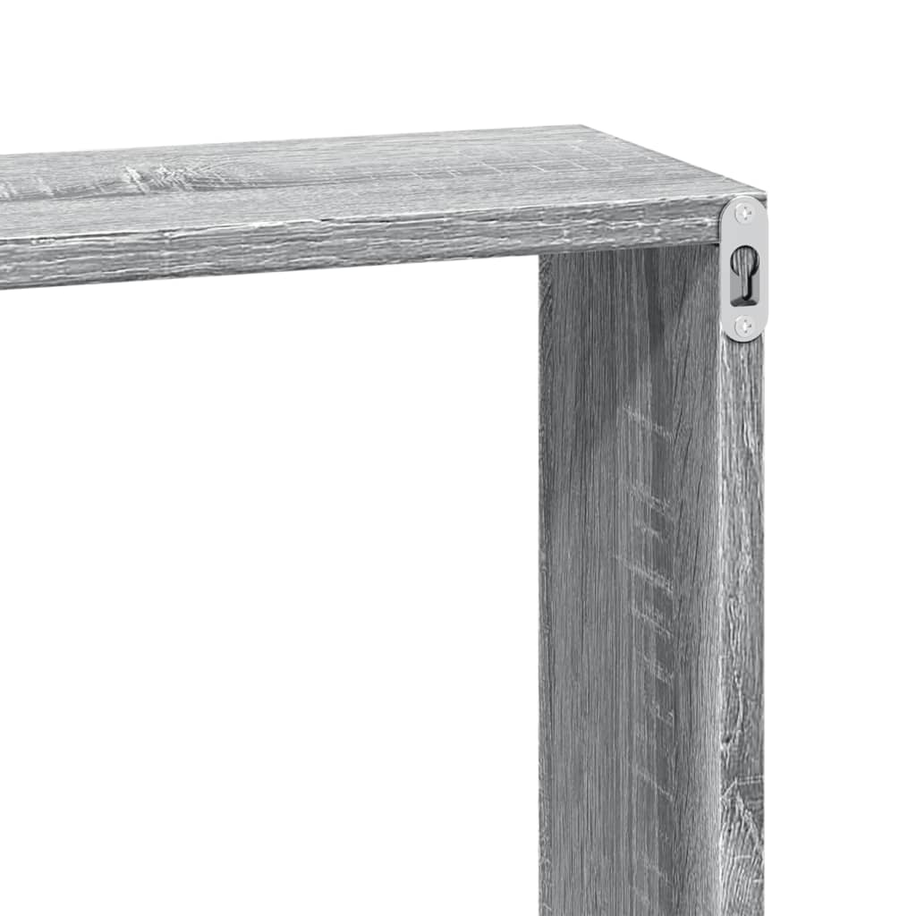 Wandkast 60x16x30 cm bewerkt hout grijs sonoma eiken is nu te koop bij PeponiXL, paradijselijk wonen!