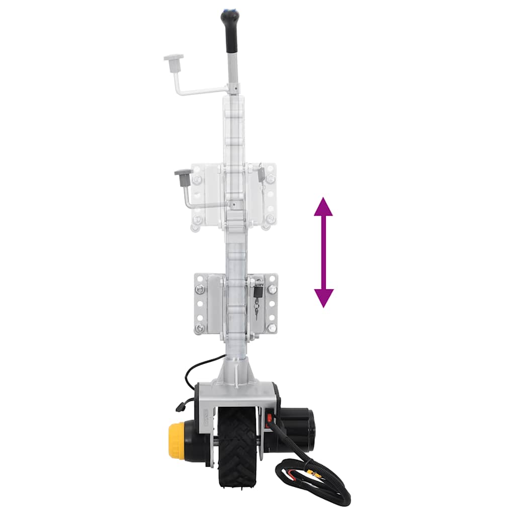 Aanhangwagenkrikwiel 12 V 550 W Aluminium is nu te koop bij PeponiXL, paradijselijk wonen!