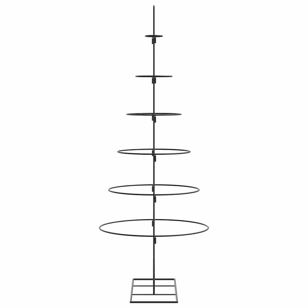 Kerstdecoratie kerstboom 150 cm metaal zwart is nu te koop bij PeponiXL, paradijselijk wonen!