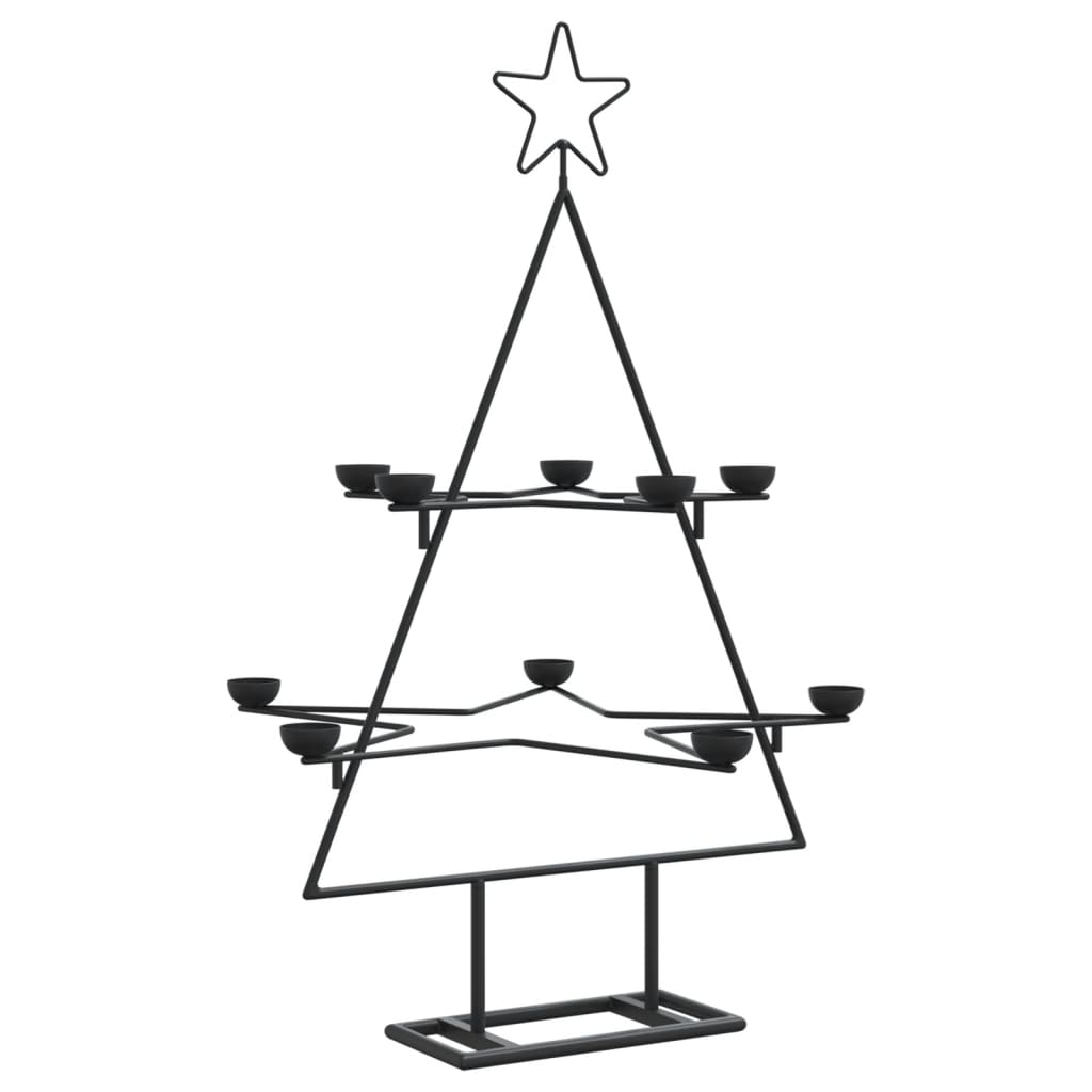 Kerstdecoratie kerstboom 75 cm metaal zwart is nu te koop bij PeponiXL, paradijselijk wonen!