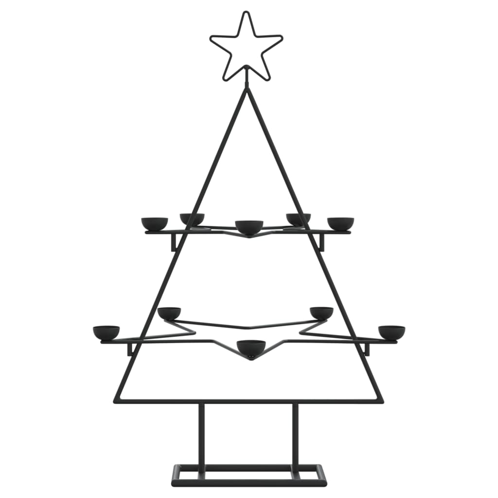 Kerstdecoratie kerstboom 75 cm metaal zwart is nu te koop bij PeponiXL, paradijselijk wonen!
