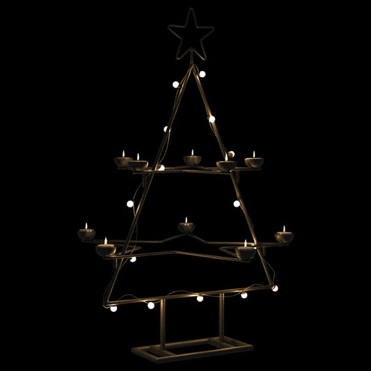Kerstdecoratie kerstboom 75 cm metaal zwart is nu te koop bij PeponiXL, paradijselijk wonen!
