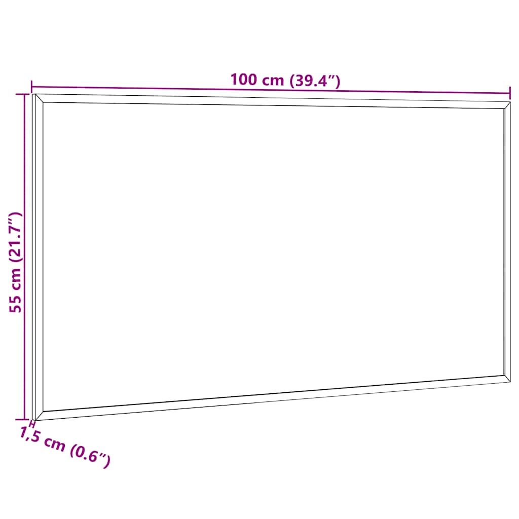 Magnetisch whiteboard met massief grenenhouten frame 100x55 cm is nu te koop bij PeponiXL, paradijselijk wonen!