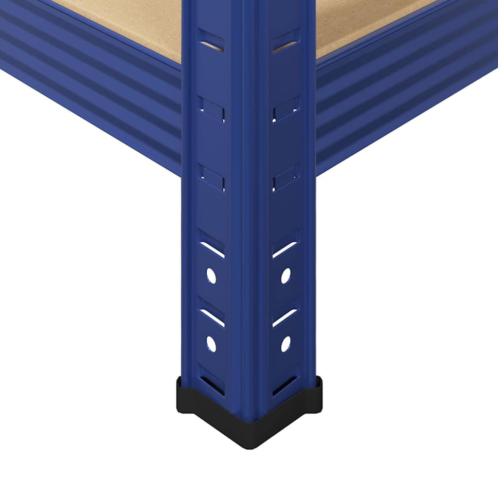 Opbergrek 4-laags staal en bewerkt hout blauw is nu te koop bij PeponiXL, paradijselijk wonen!