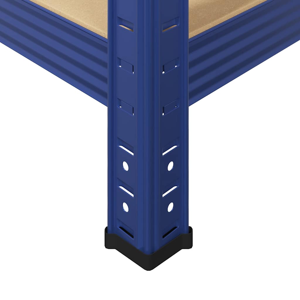 Opbergrek 5-laags staal & bewerkt hout blauw is nu te koop bij PeponiXL, paradijselijk wonen!