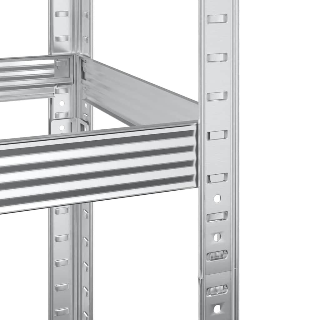 3-laags bandenrekken 2 st 110x40x200 cm staal zilverkleurig