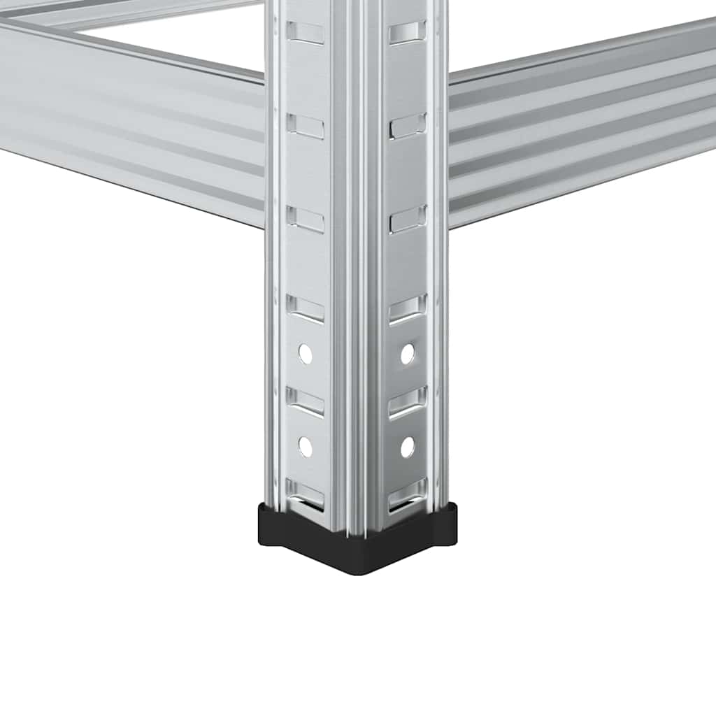 3-laags bandenrekken 2 st 110x40x200 cm staal zilverkleurig
