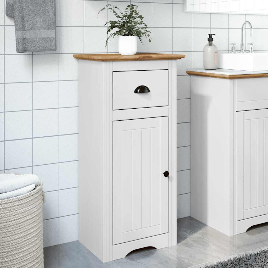 Badkamerkast BODO 44x30x90 cm wit en bruin is nu te koop bij PeponiXL, paradijselijk wonen!