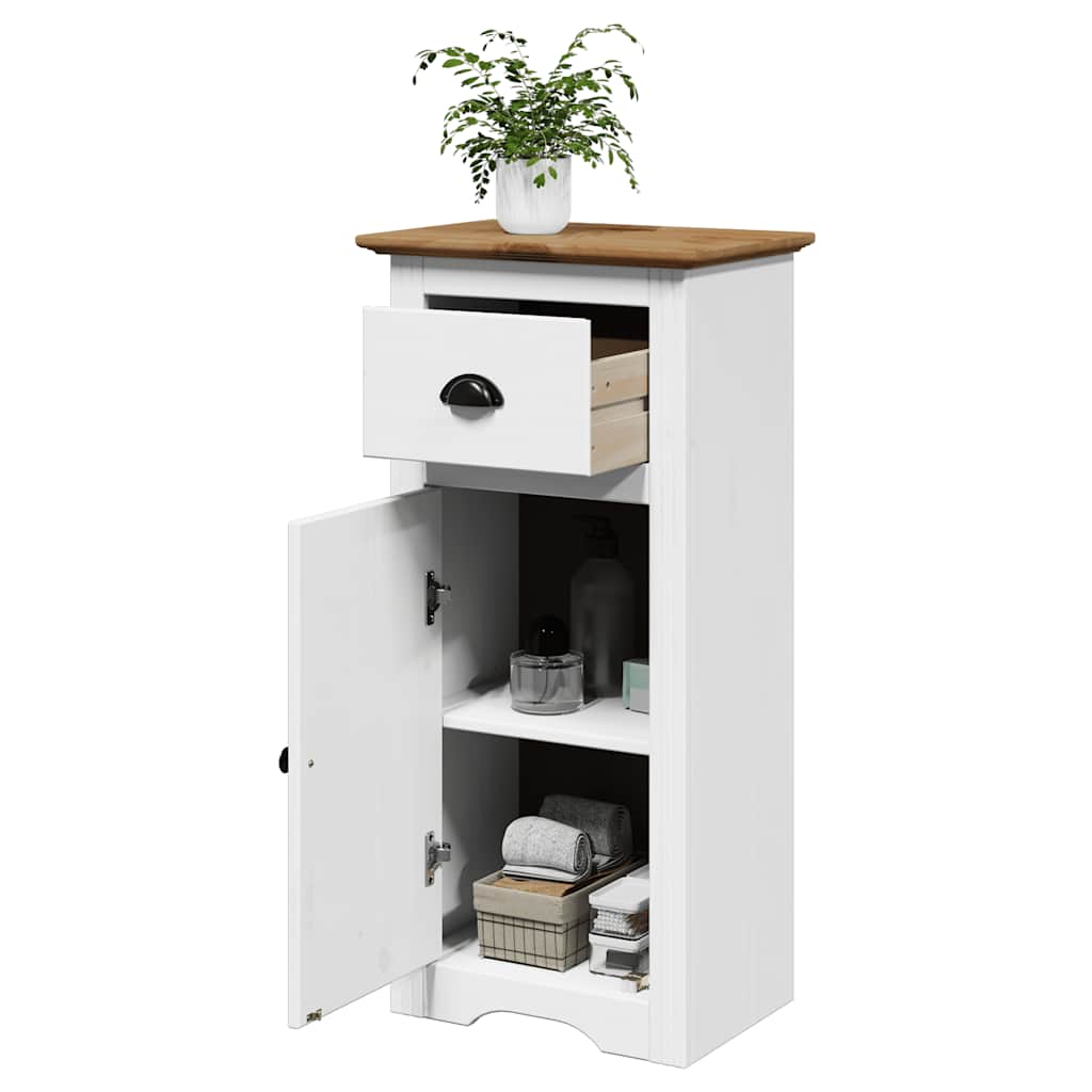 Badkamerkast BODO 44x30x90 cm wit en bruin is nu te koop bij PeponiXL, paradijselijk wonen!