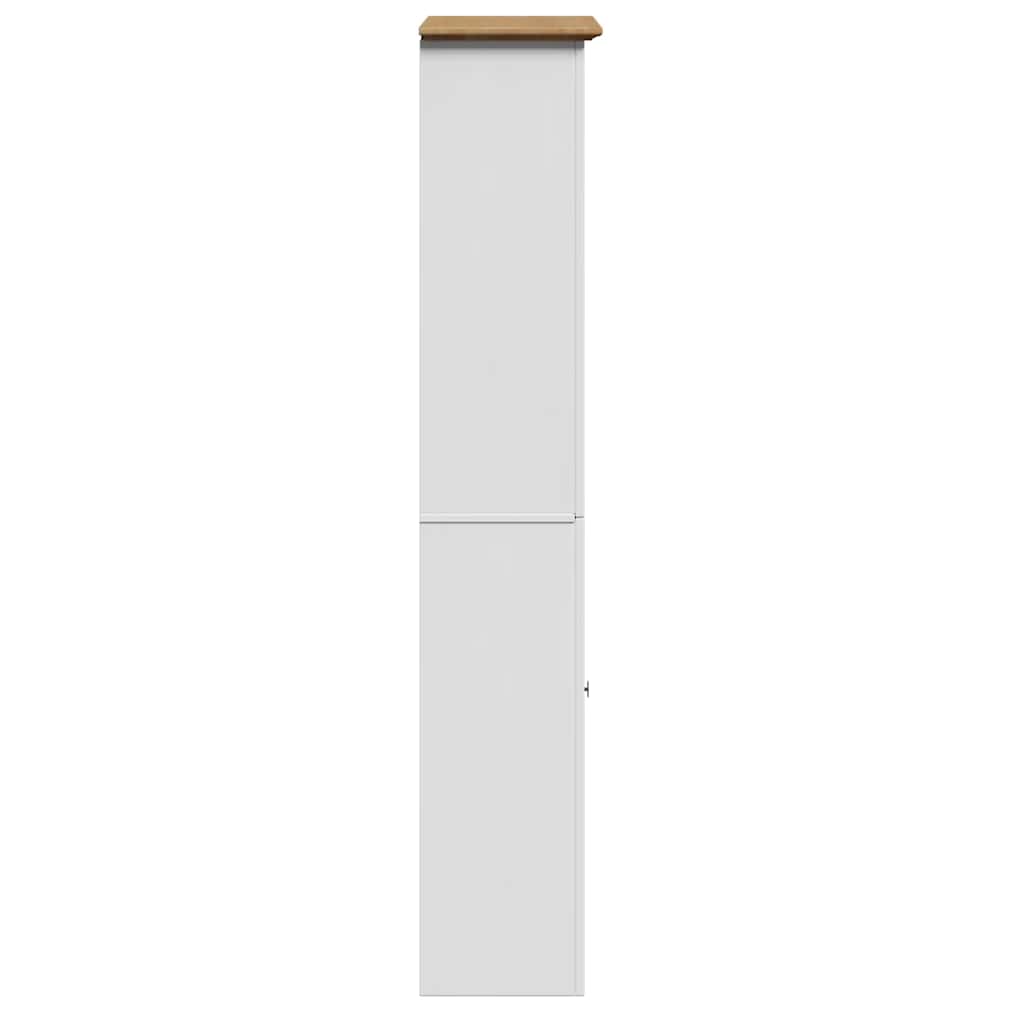 Badkamerkast BODO 44x30x160 cm wit en bruin is nu te koop bij PeponiXL, paradijselijk wonen!