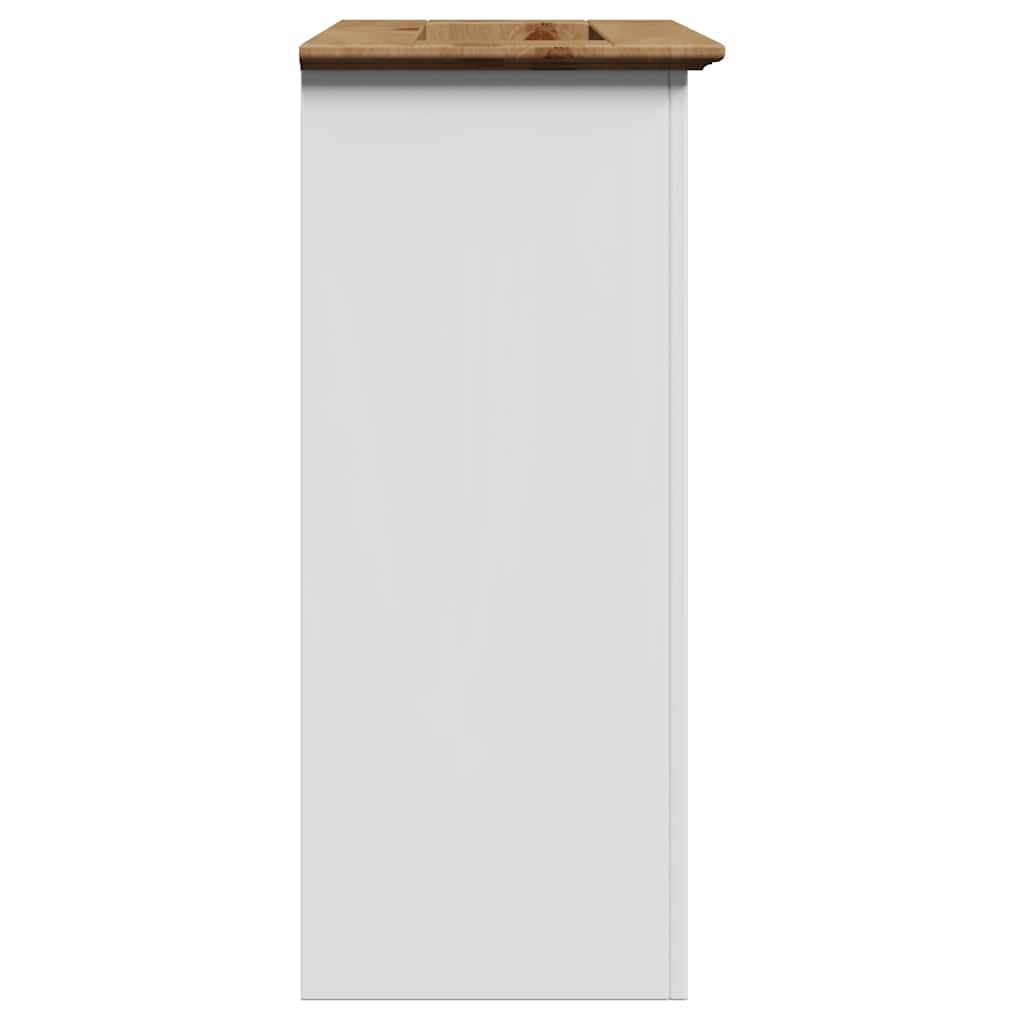 Wastafelkast BODO 70x35x80 cm wit en bruin is nu te koop bij PeponiXL, paradijselijk wonen!