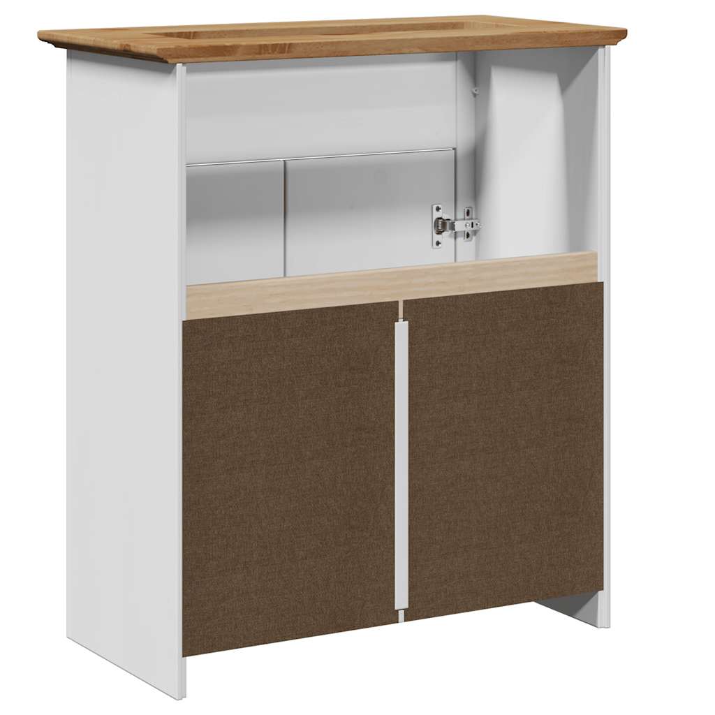 Wastafelkast BODO 70x35x80 cm wit en bruin is nu te koop bij PeponiXL, paradijselijk wonen!