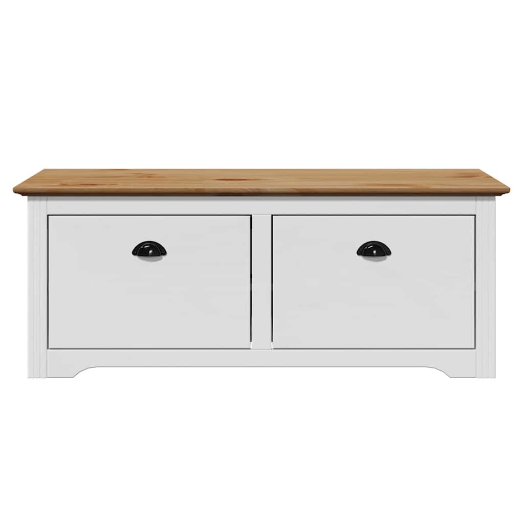 Gangbank BODO 114x40x45 cm wit en bruin is nu te koop bij PeponiXL, paradijselijk wonen!