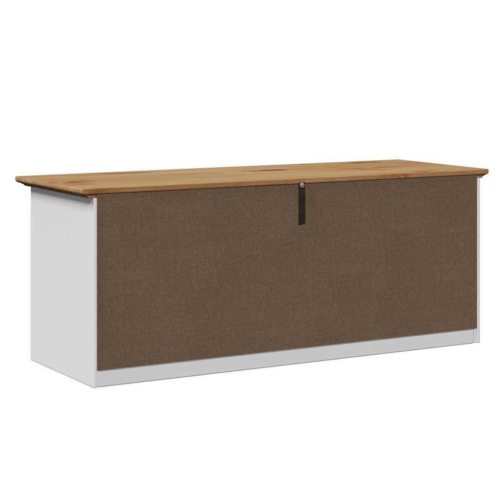 Gangbank BODO 114x40x45 cm wit en bruin is nu te koop bij PeponiXL, paradijselijk wonen!